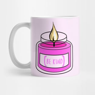 Pink Be Kind Candle Design Mug